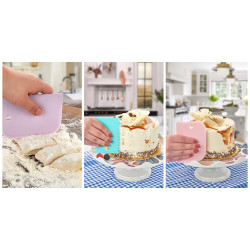 3 PCS DOUGH SCRAPER