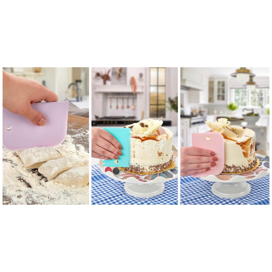 3 PCS DOUGH SCRAPER 3 PCS DOUGH SCRAPER